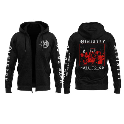 Ministry – Farewell Tour Hate to go Zip Hoodie