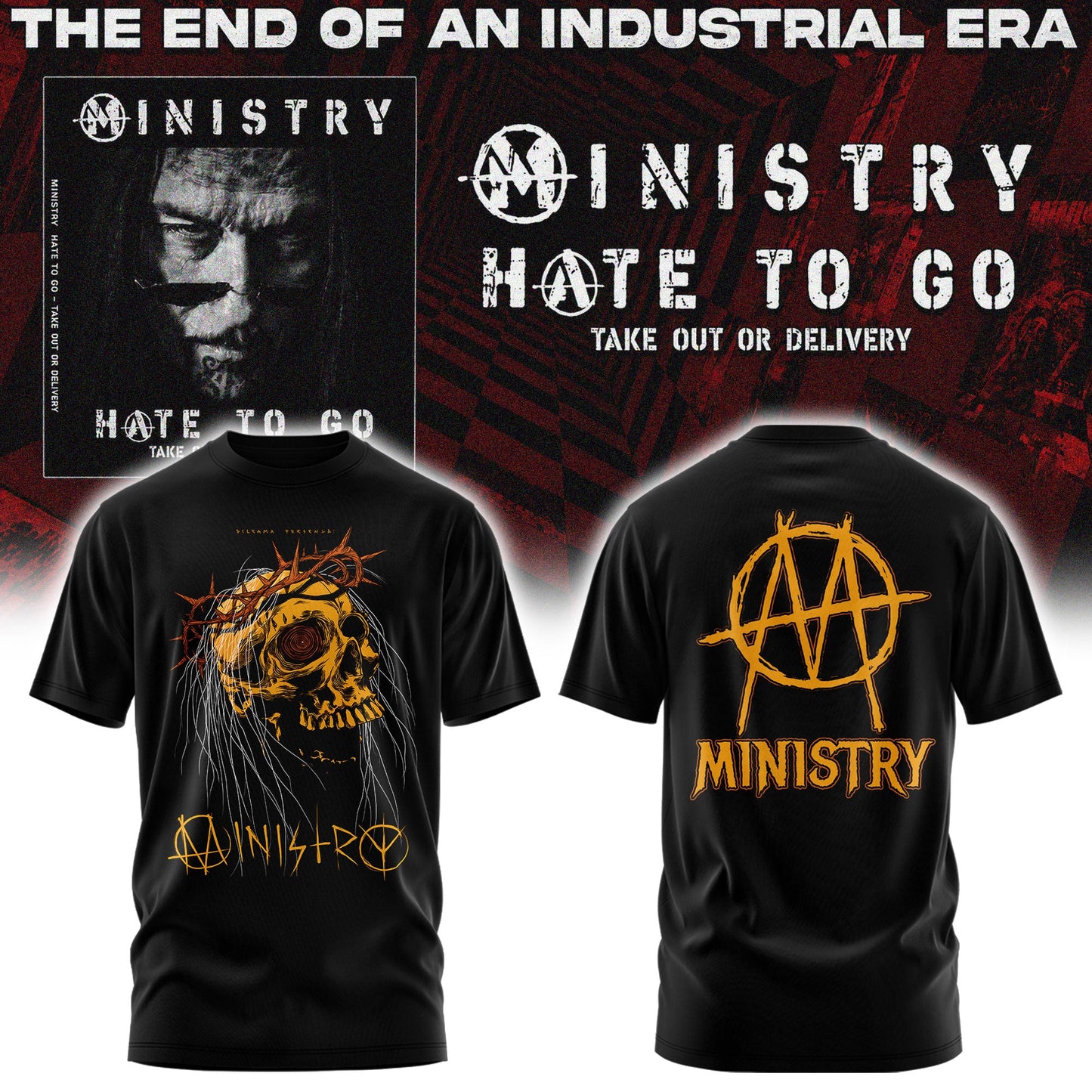 Ministry – Farewell Tour Hate to go Tshirt v4