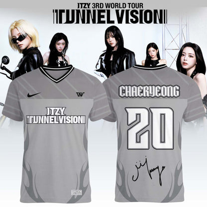 _.ITZY “Tunnel Vision” World Tour 2026 Limited Edition Signature – Football Jersey