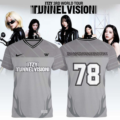 _.ITZY “Tunnel Vision” World Tour 2026 Limited Edition Signature – Football Jersey