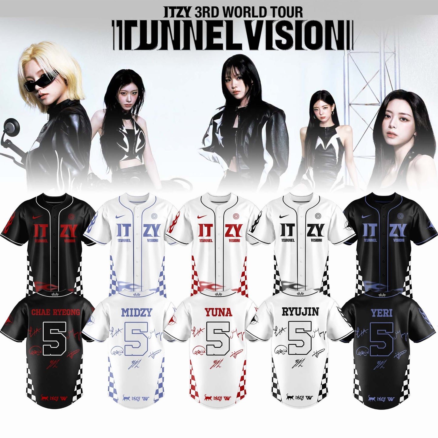 _,ITZY “Tunnel Vision” World Tour 2026 Limited Edition Signature – Jersey