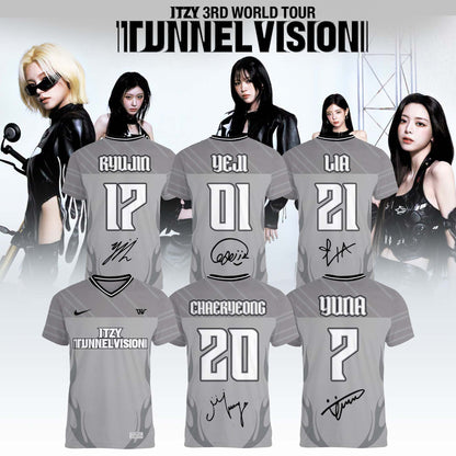 _.ITZY “Tunnel Vision” World Tour 2026 Limited Edition Signature – Football Jersey