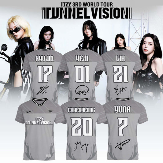 _.ITZY “Tunnel Vision” World Tour 2026 Limited Edition Signature – Football Jersey