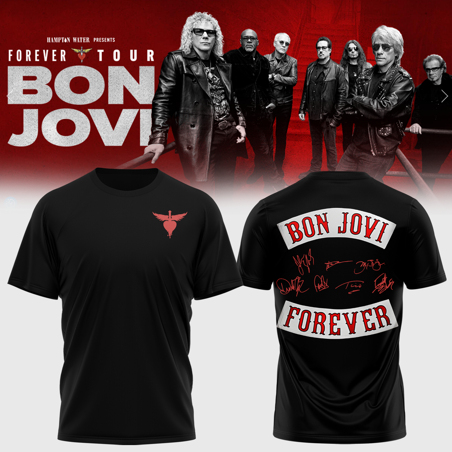 BON JOVI “Forever Tour” Signature Collection Limited Edition – Tshirt