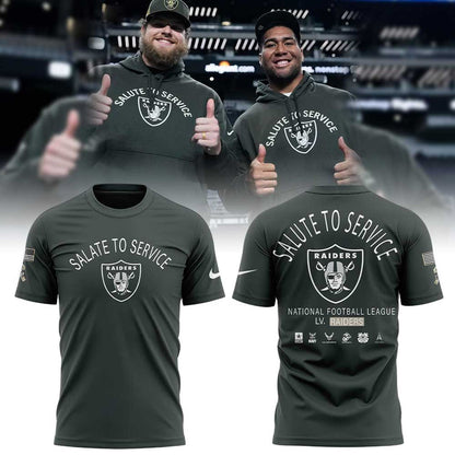 LV.Raiders 2025 Salute to Service Combo T-Shirt