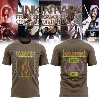 LINKIN PARK Official From Zero World Tour Merchandise in Lisbon, Portugal at Rock in Rio Festival Shirt