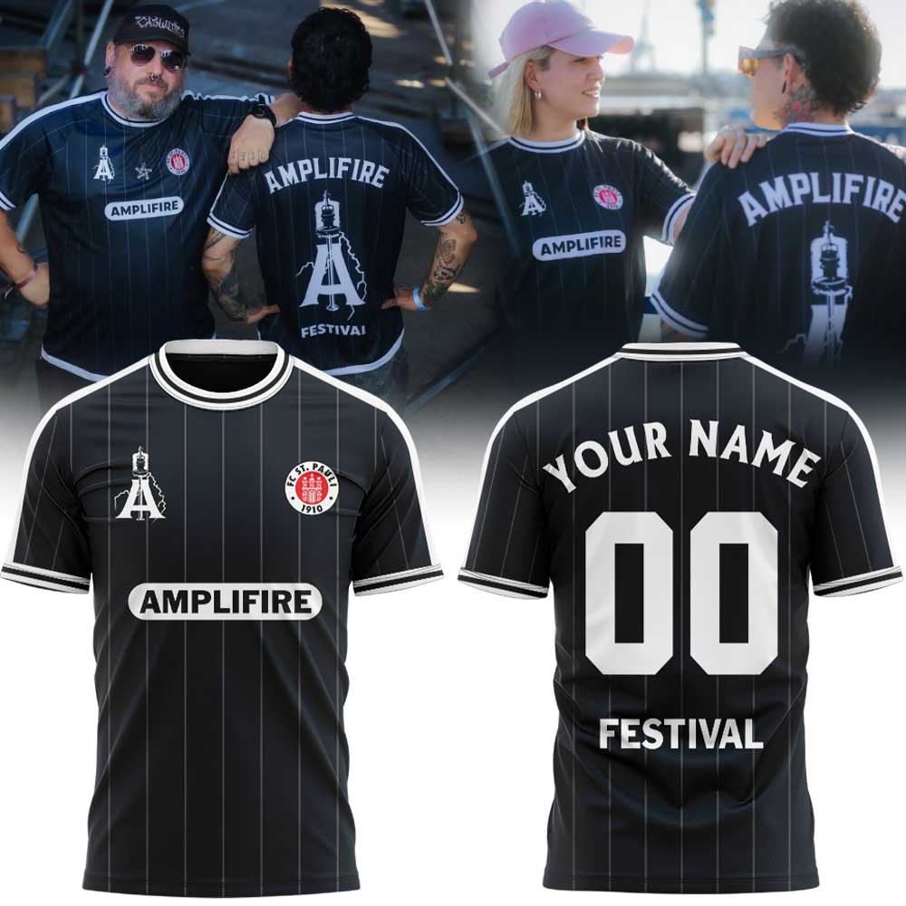 FC St. Pauli und AMPLIFIRE haben gemeinsam ein Trikot entworfen! Shirt Custom Name, Number