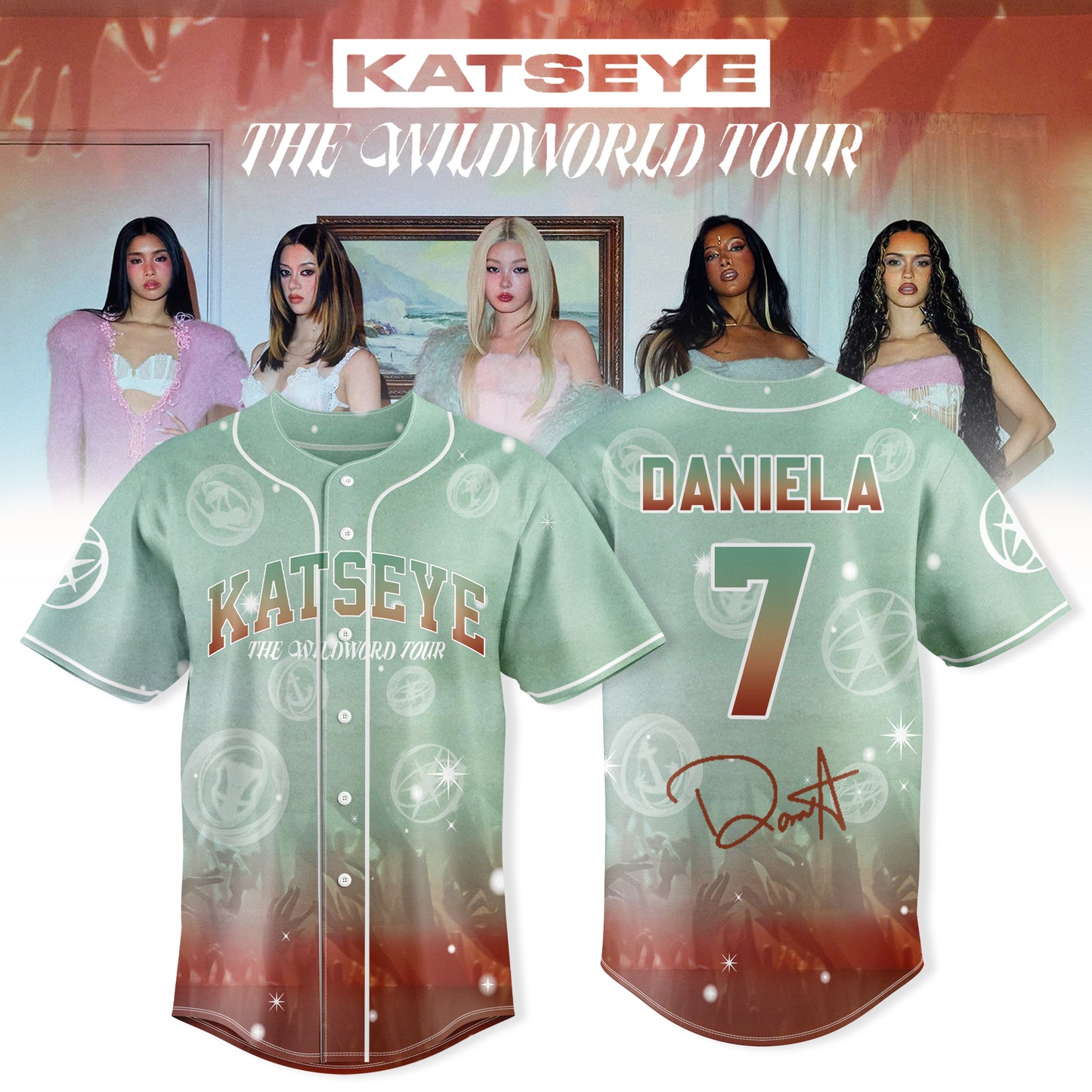 _KATSEYE: THE WILDWORD TOUR Exclusive Baseball Jersey