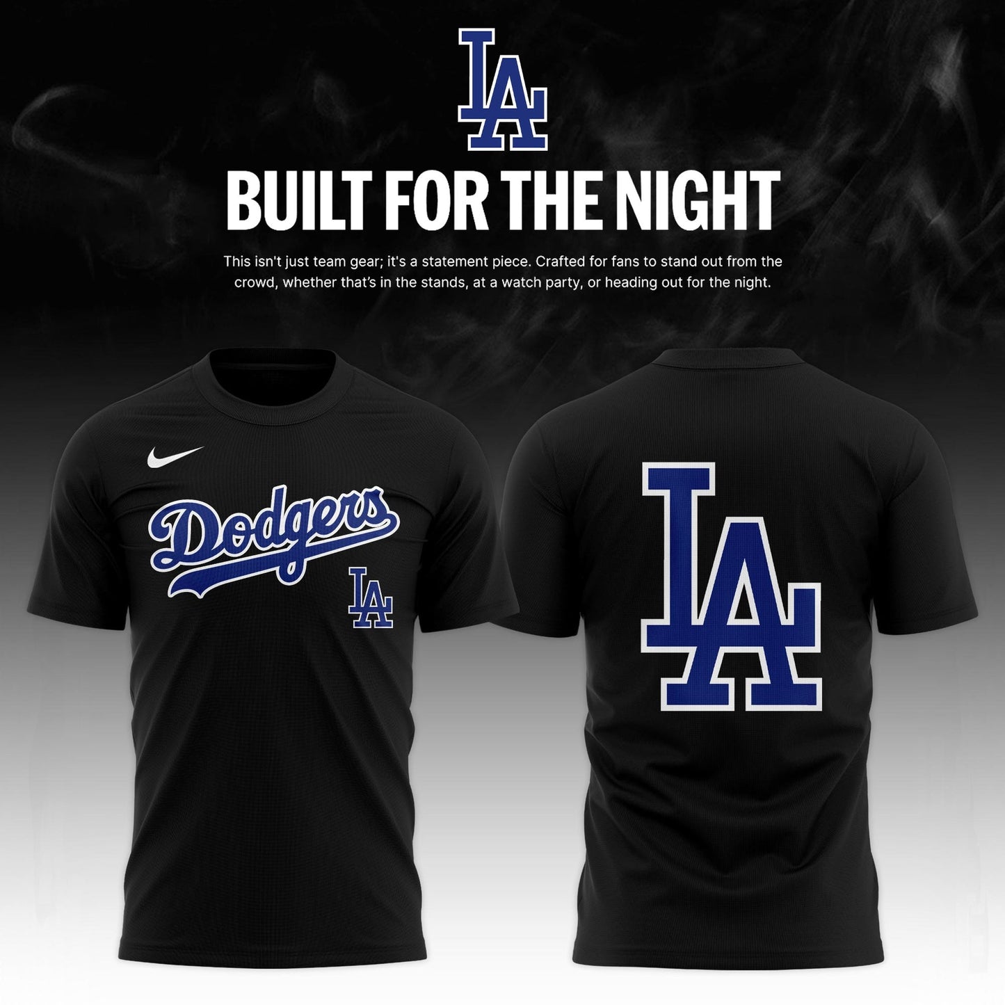 LA Dodgers 2026 Fashion Black Out Limited Edition Tshirt