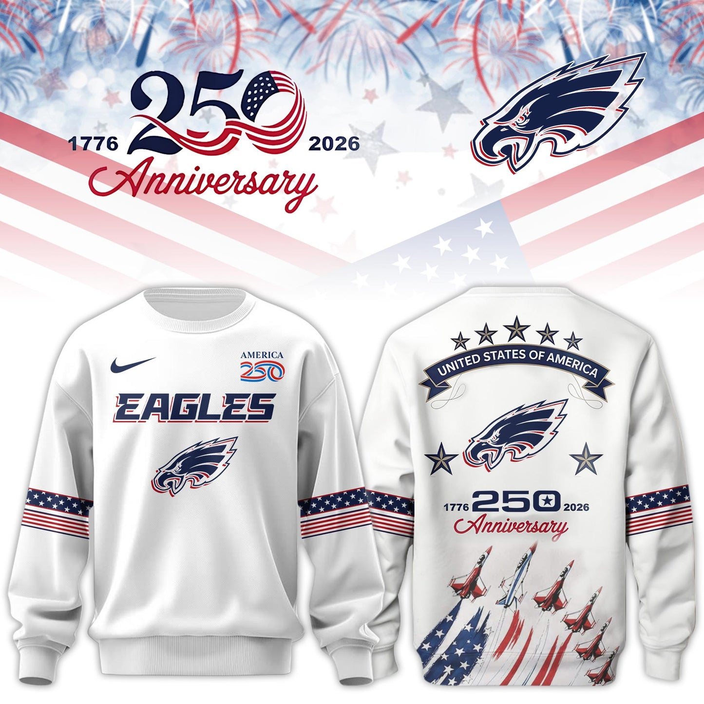 . PHI Special “United States Semiquincentennial” 2026 Limited Edition Sweatshirt