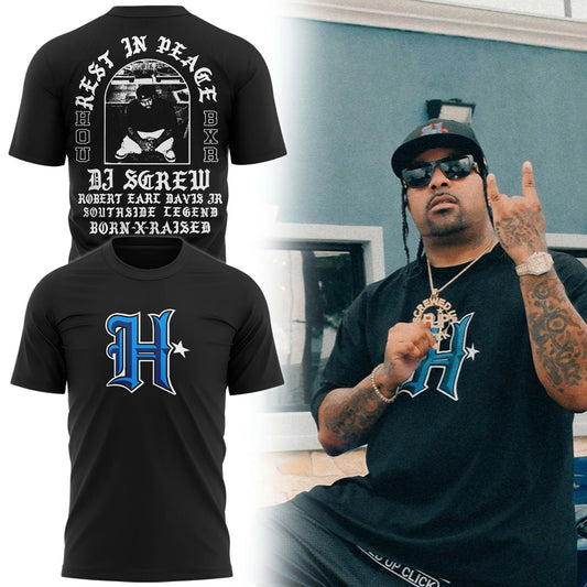 Exclusive Rest in Peace Houston TShirt - Black