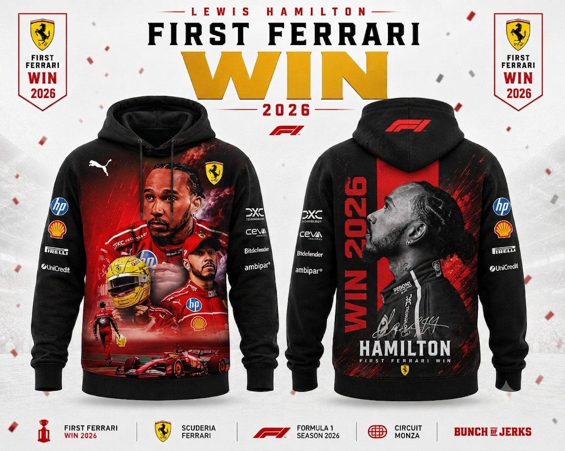 LEWIS HAMILTON – FIRST FERRARI WIN 2026 HOODIE