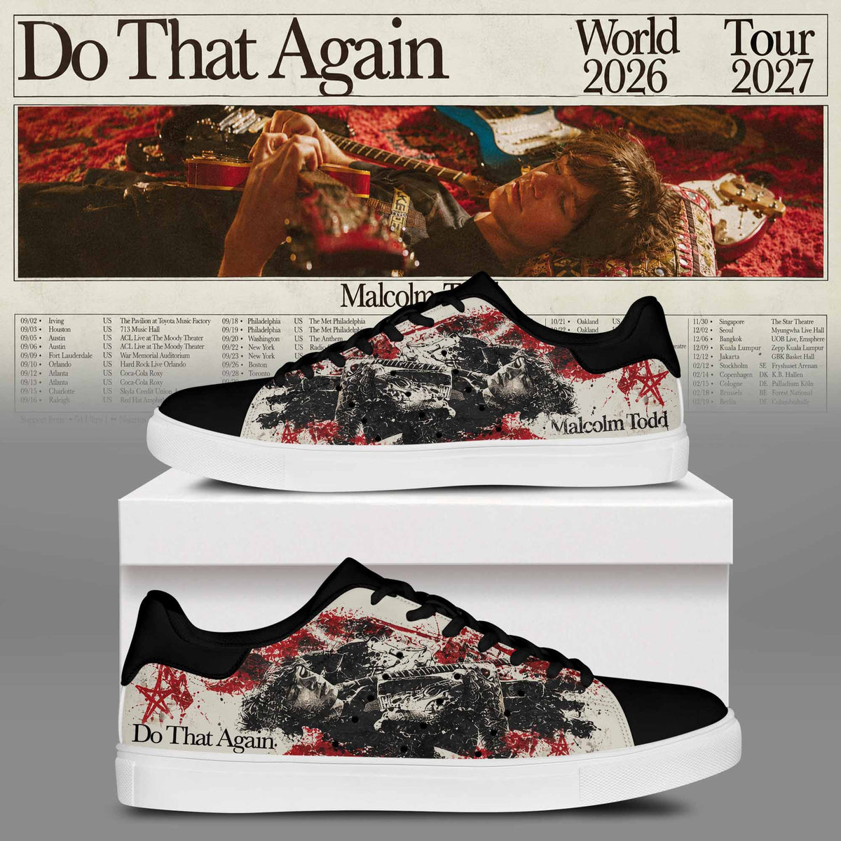 MALCOLM TODD DO THAT AGAIN WORLD TOUR SHOES