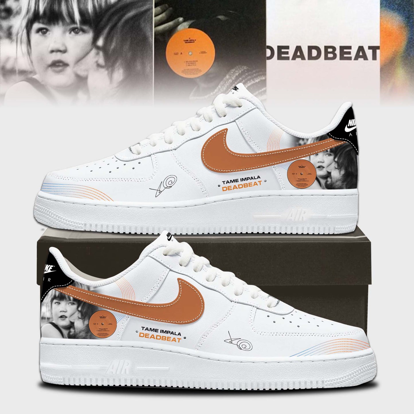 Tame Impala “Deadbeat Tour” Shoes AF1