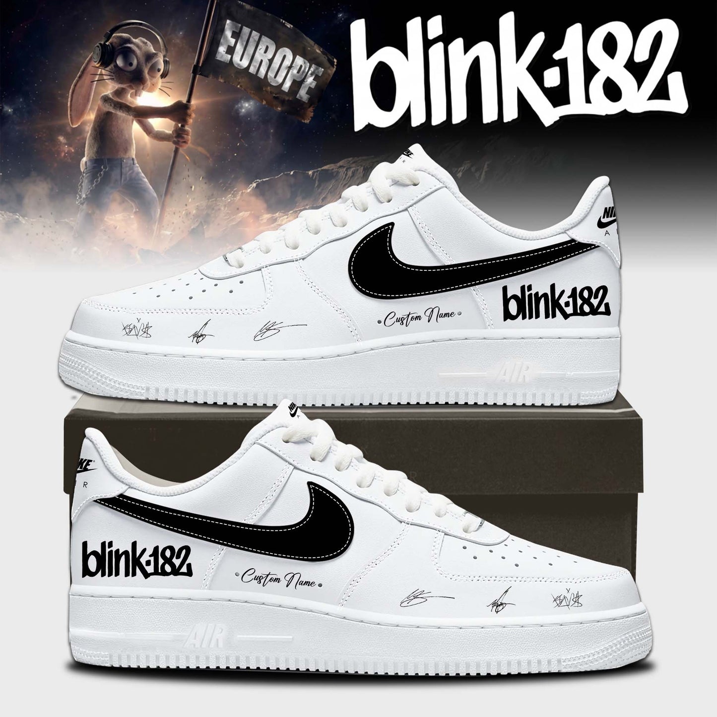 _Blink-182 New EU Shows -Limited Edition Signature Shoes 7