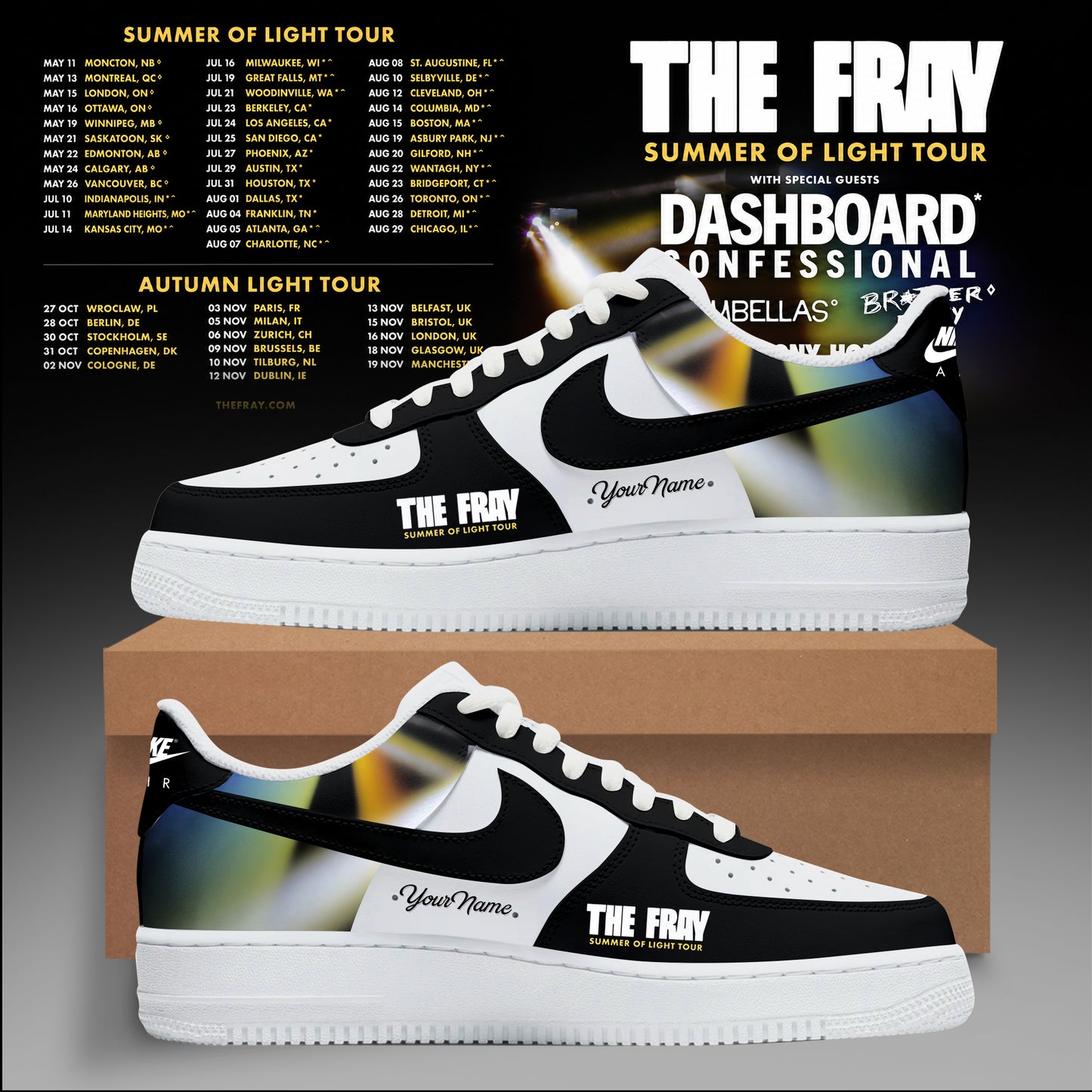 The Fray – Summer of Light Tour Limited Shoes