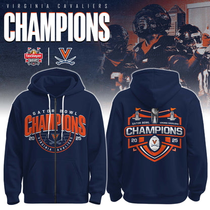 Virginia Cavaliers – Gator Bowl Champions Zip Hoodie