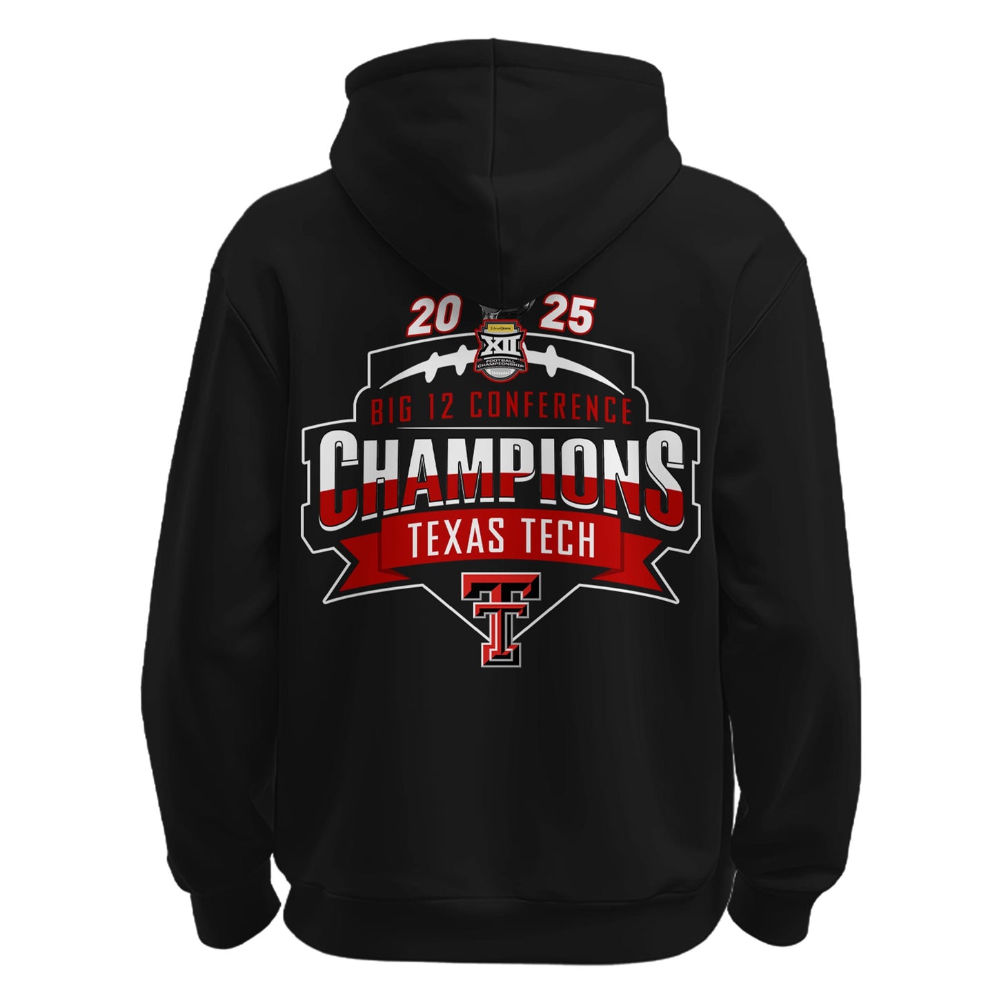Texas Tech Red Raiders x Big 12 Champions 2025 Zip Hoodie Limited Edition