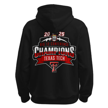 Texas Tech Red Raiders x Big 12 Champions 2025 Zip Hoodie Limited Edition