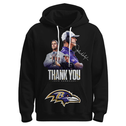 BAL Ravens Coach “John Harbaugh” Appreciation Hoodie
