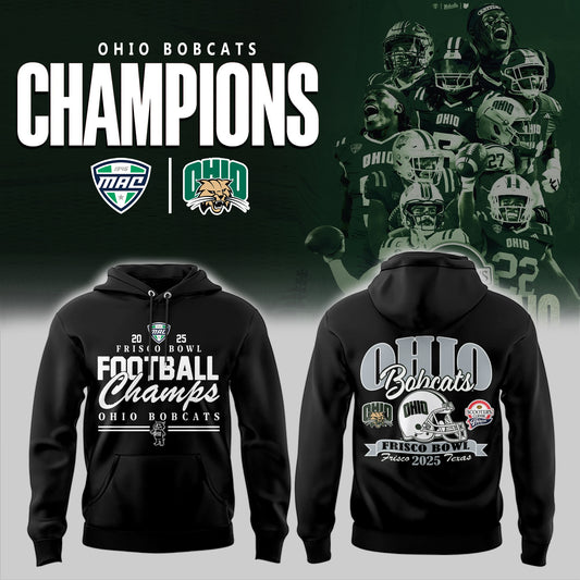 Limited Edition Ohio Bobcats Football Hoodie HD30076A