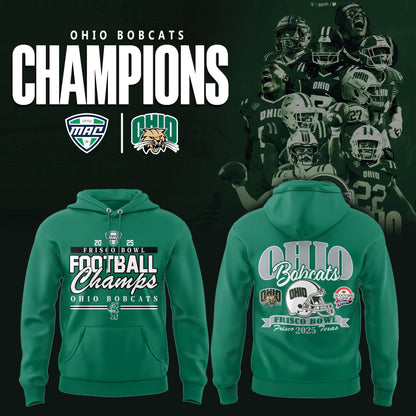 Limited Edition Ohio Bobcats Football Hoodie HD30076B