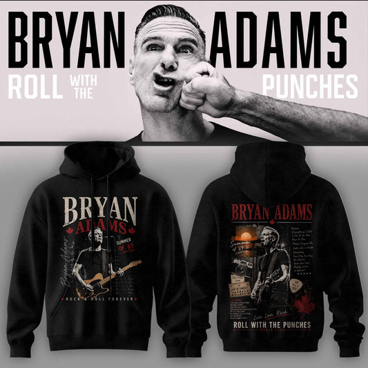 BRYAN ADAMS – ROLL WITH THE PUNCHES TOUR HOODIE