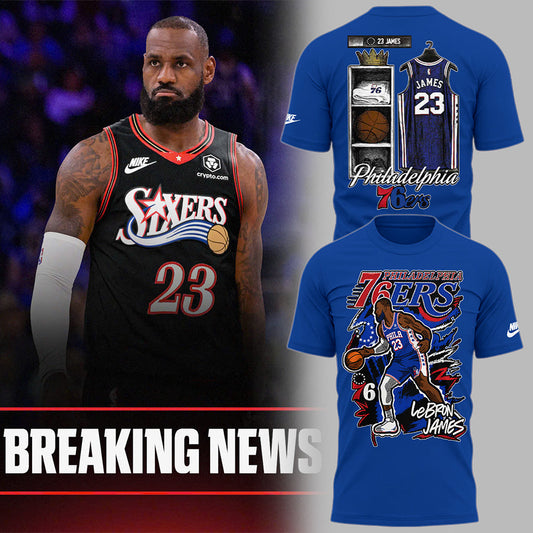 Limited Edition LeBron James Philadelphia 76ers T-Shirts