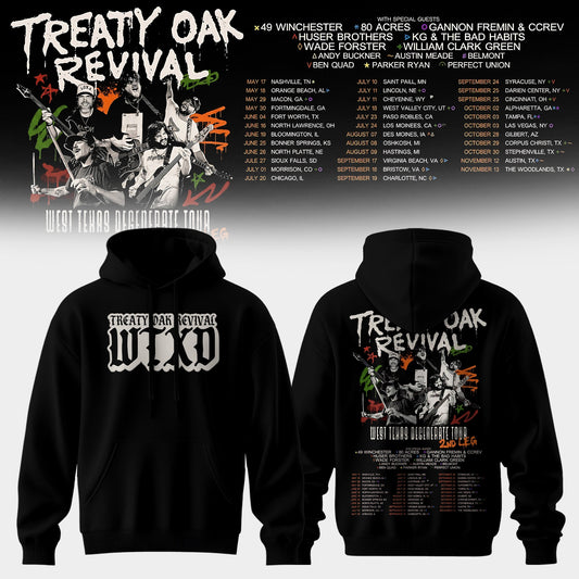 Treaty Oak Revival – West Texas Degenerate Tour Hoodie