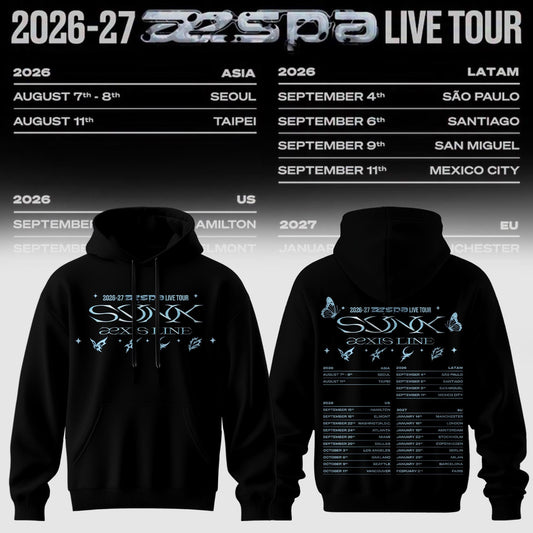 .aespa LIVE TOUR Hoodie (BLACK)