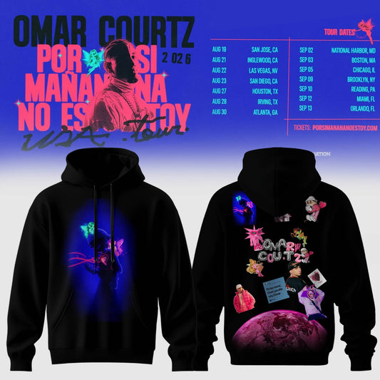 Neon Heartbreak Cosmic Vibes Graphic Hoodie Edition