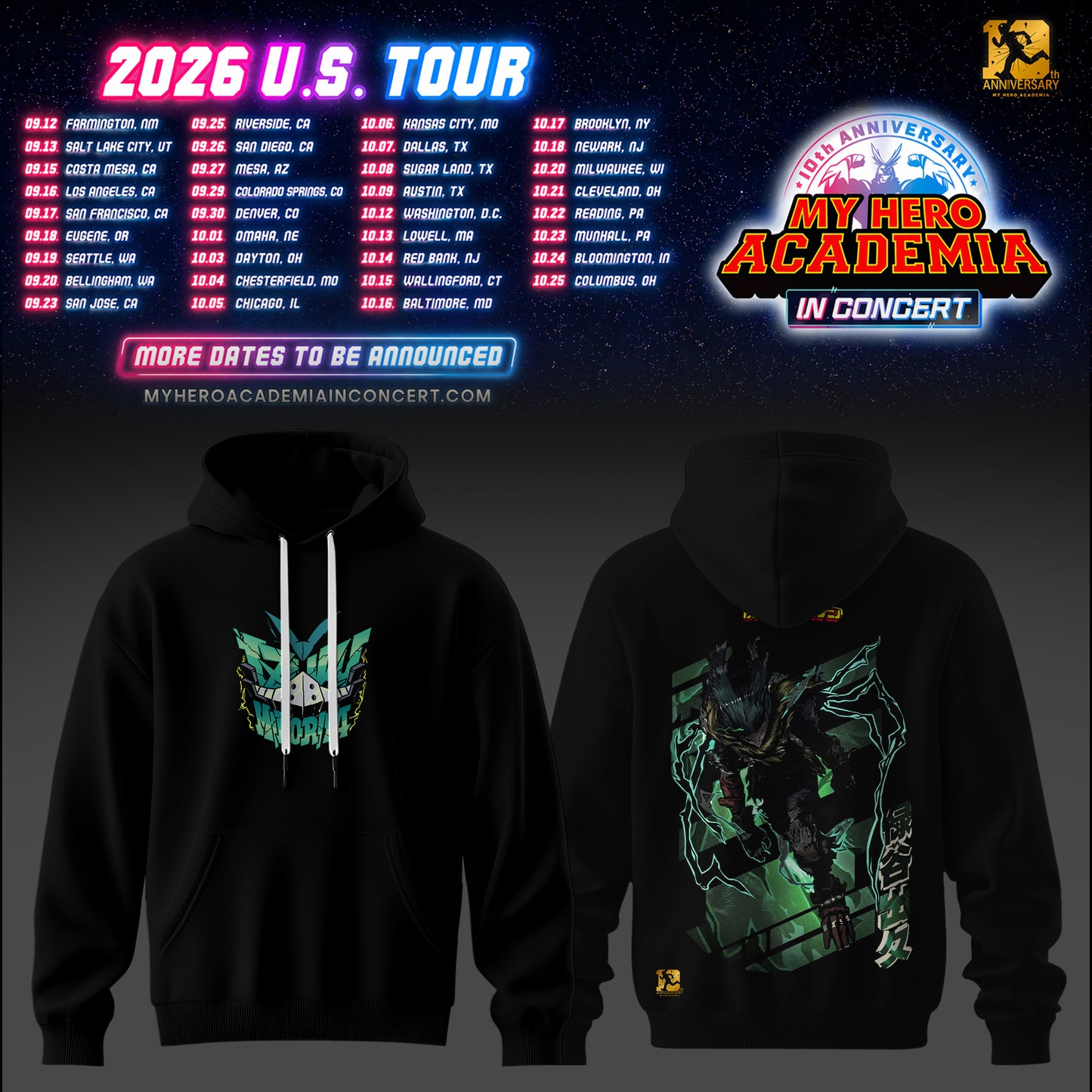 My Hero Academia U.S. Tour Collection Hoodie