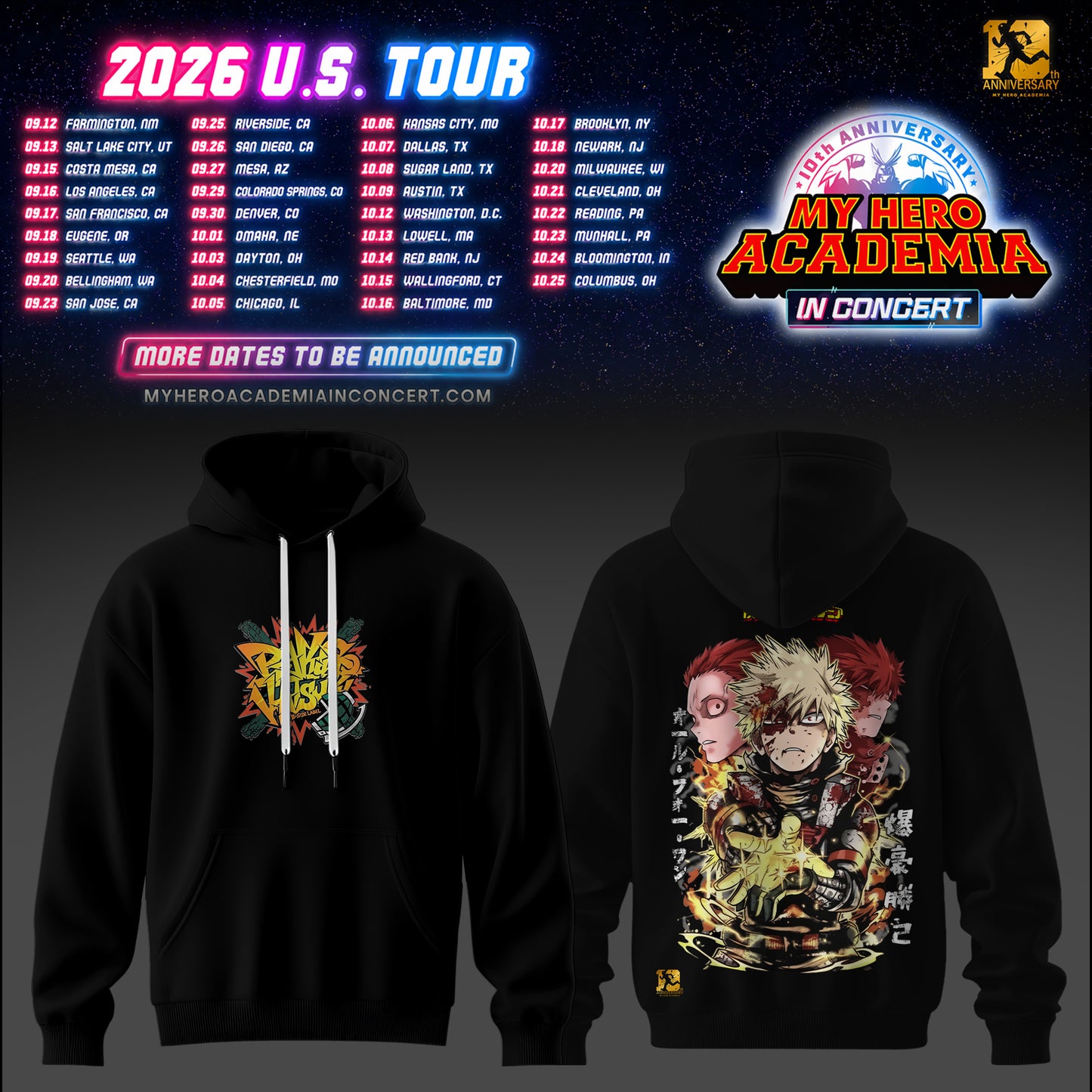 My Hero Academia U.S. Tour Collection Hoodie