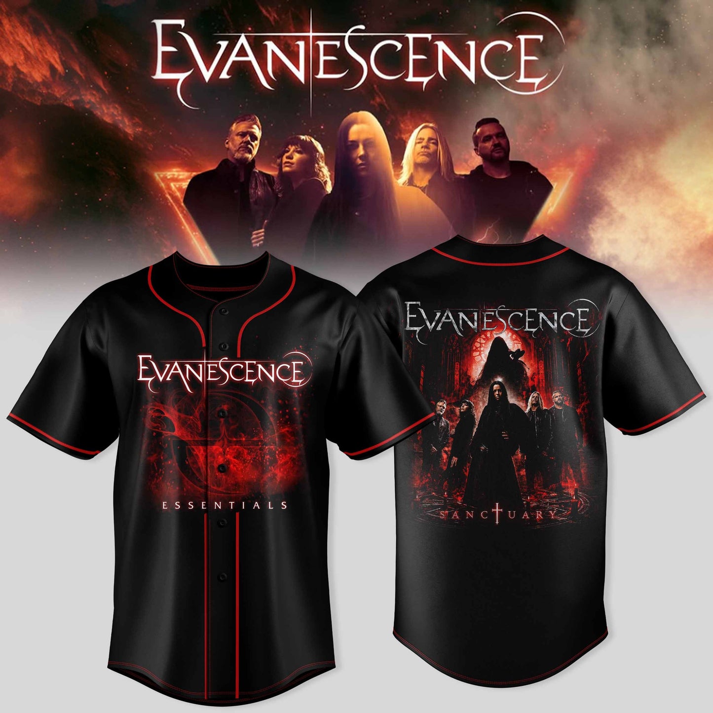 _EVANESCENCE AUSTRALIA TOUR COLLECTION 2026 JERSEY