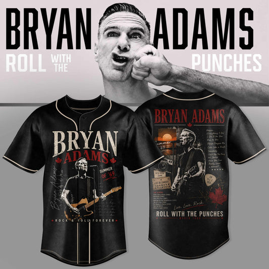 .BRYAN ADAMS – ROLL WITH THE PUNCHES TOUR JERSEY