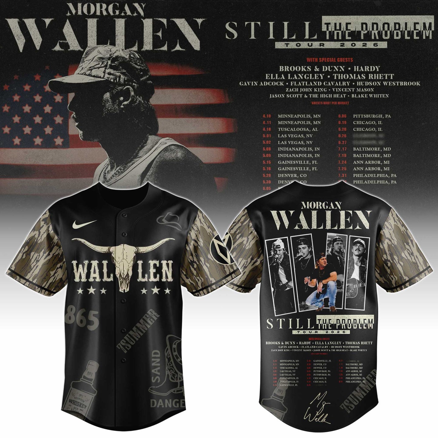 .Still The Problem Tour 2026 Jersey