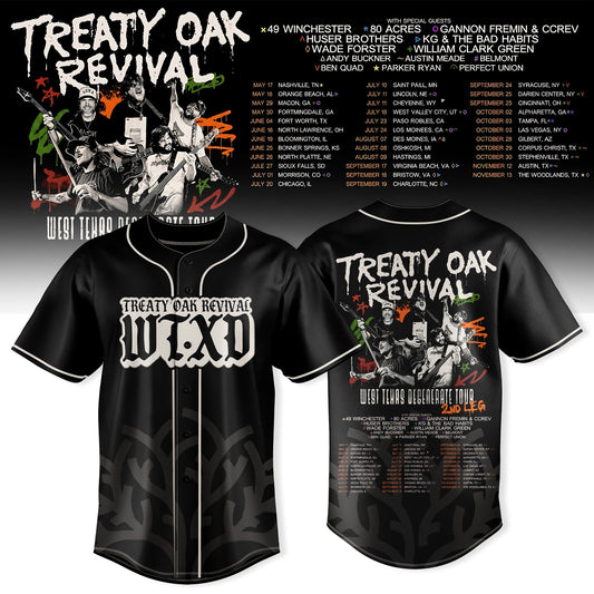 Treaty Oak Revival – West Texas Degenerate Tour Jersey