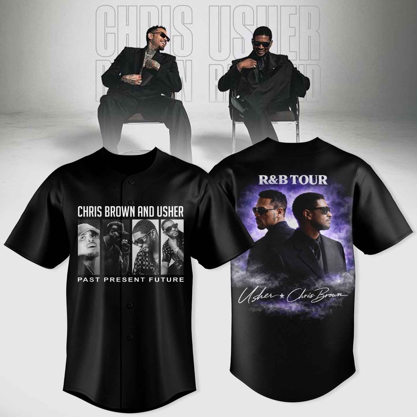 Chris Brown and Usher – The R&B Tour Edition Jersey