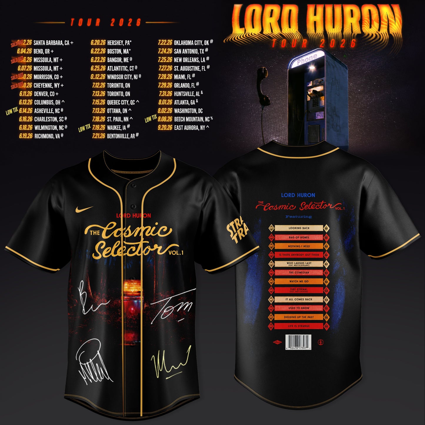 Lord Huron 2026 Tour Merch Jersey