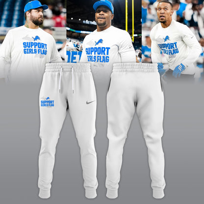 _ .Detroit Lions “Support Girls Flag” Limited Edition T-shirt