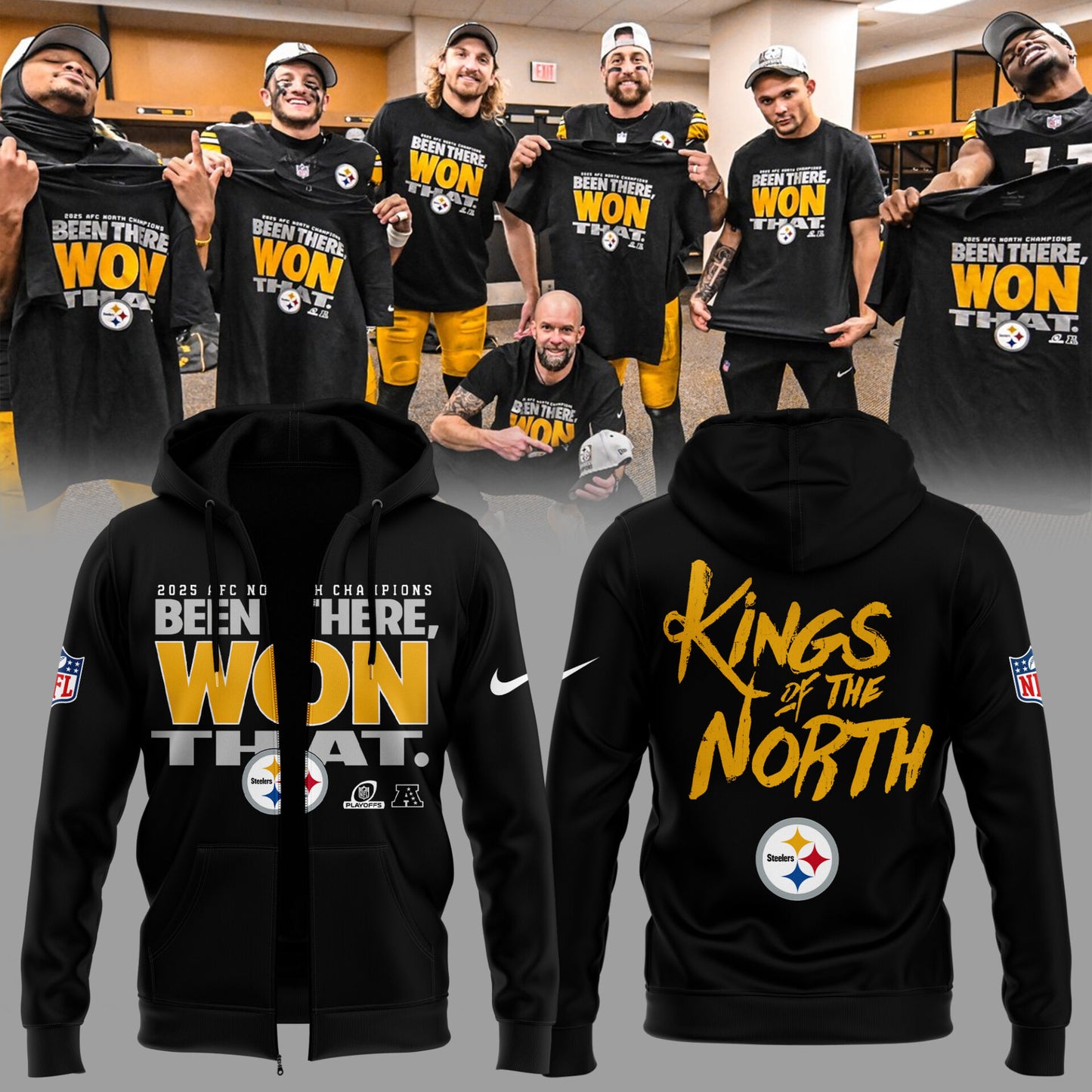 Limited Edition AFC North Champions ZIPHoodie-KC010526102