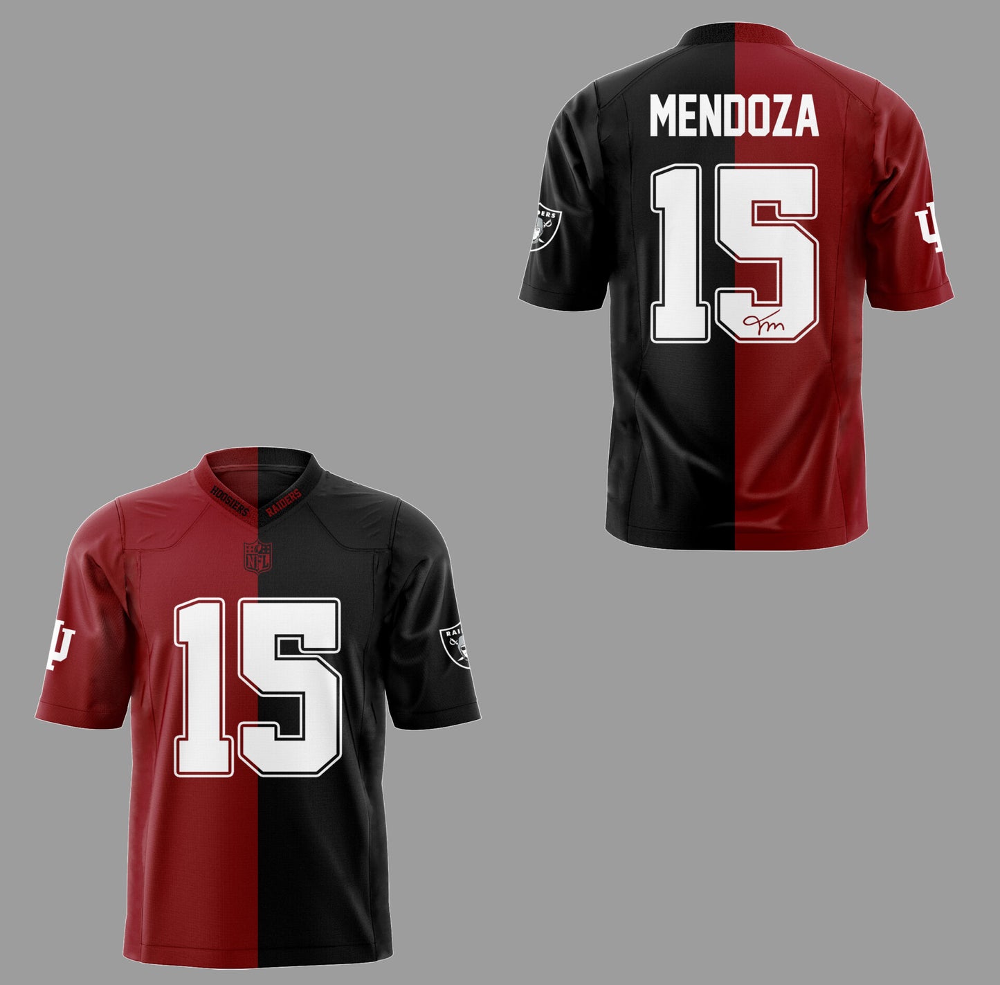 “Welcome Mendoza to Raiders” 🏴‍☠️🏈 Football Jersey-KC04242621