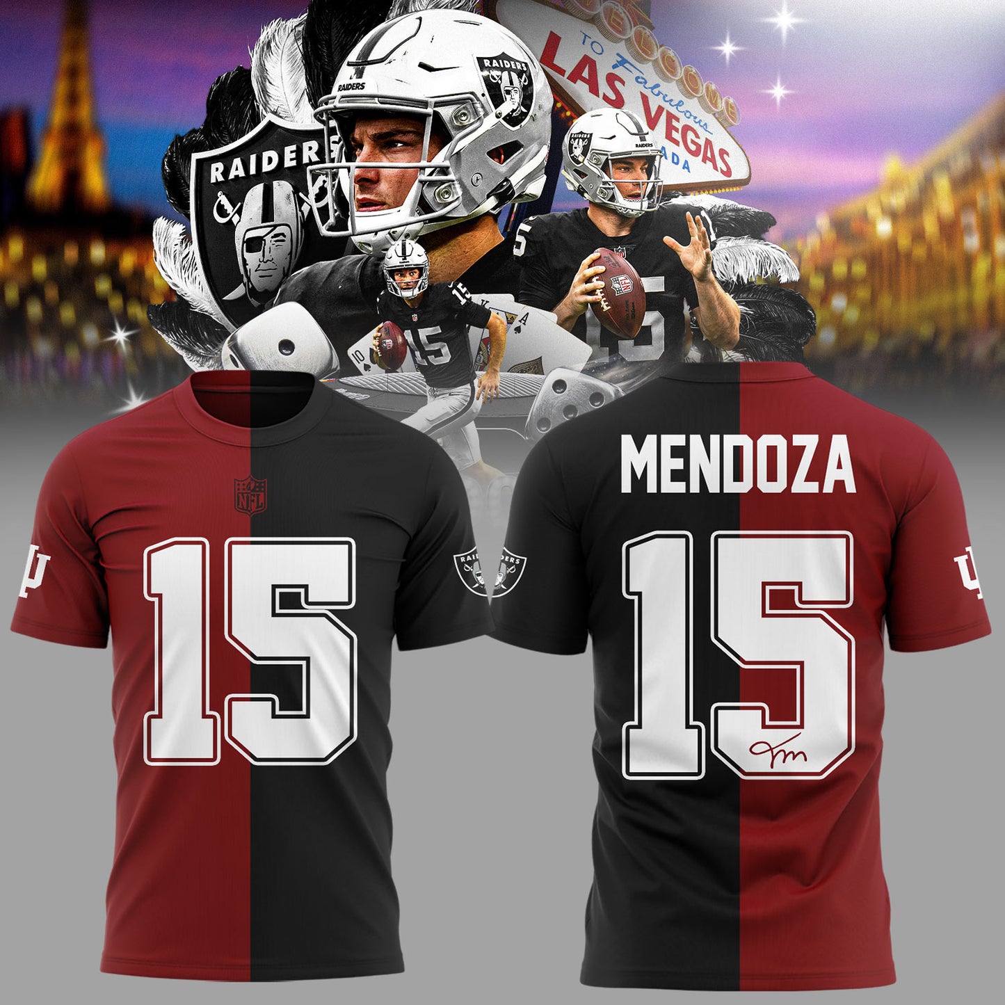 “Welcome Mendoza to Raiders” 🏴‍☠️🏈 Shirt-KC04242624