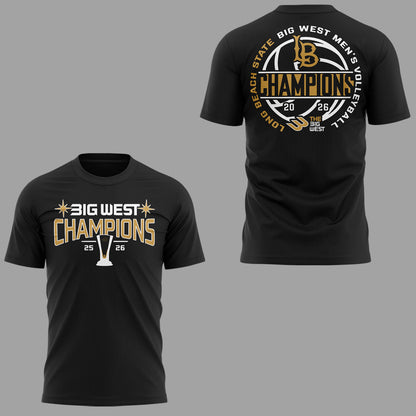 Limited Edition 2026 Big West Men’s Volleyball Champions 🏐🏆 Shirt-KC04272616