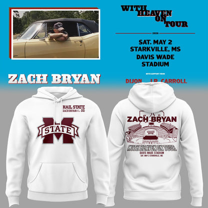 Limited Edition “With Heaven On Tour 2026.” at Davis Wade Stadium Starkville, Mississippi Hoodie-KC04272624