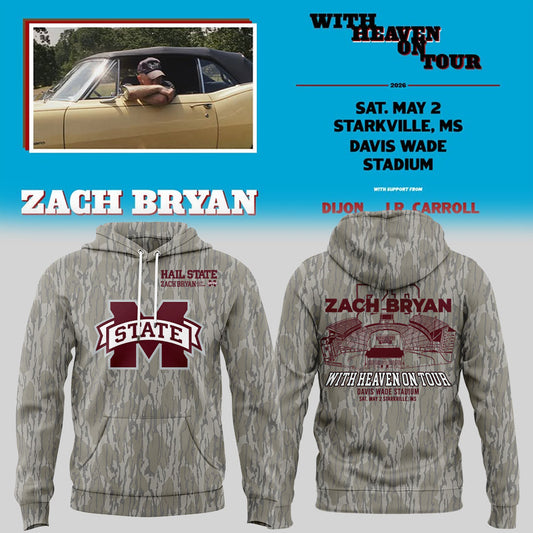 Limited Edition “With Heaven On Tour 2026.” at Davis Wade Stadium Starkville, Mississippi Hoodie-KC04272625