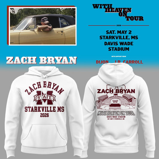 Limited Edition “With Heaven On Tour 2026.” at Davis Wade Stadium Starkville, Mississippi Hoodie-KC04272627