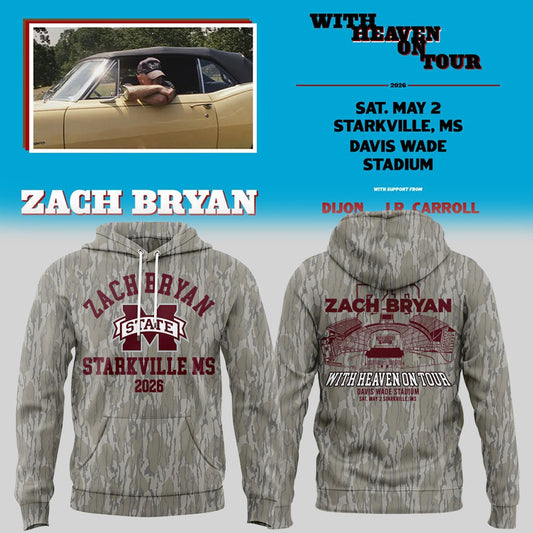 Limited Edition “With Heaven On Tour 2026.” at Davis Wade Stadium Starkville, Mississippi Hoodie-KC04272628