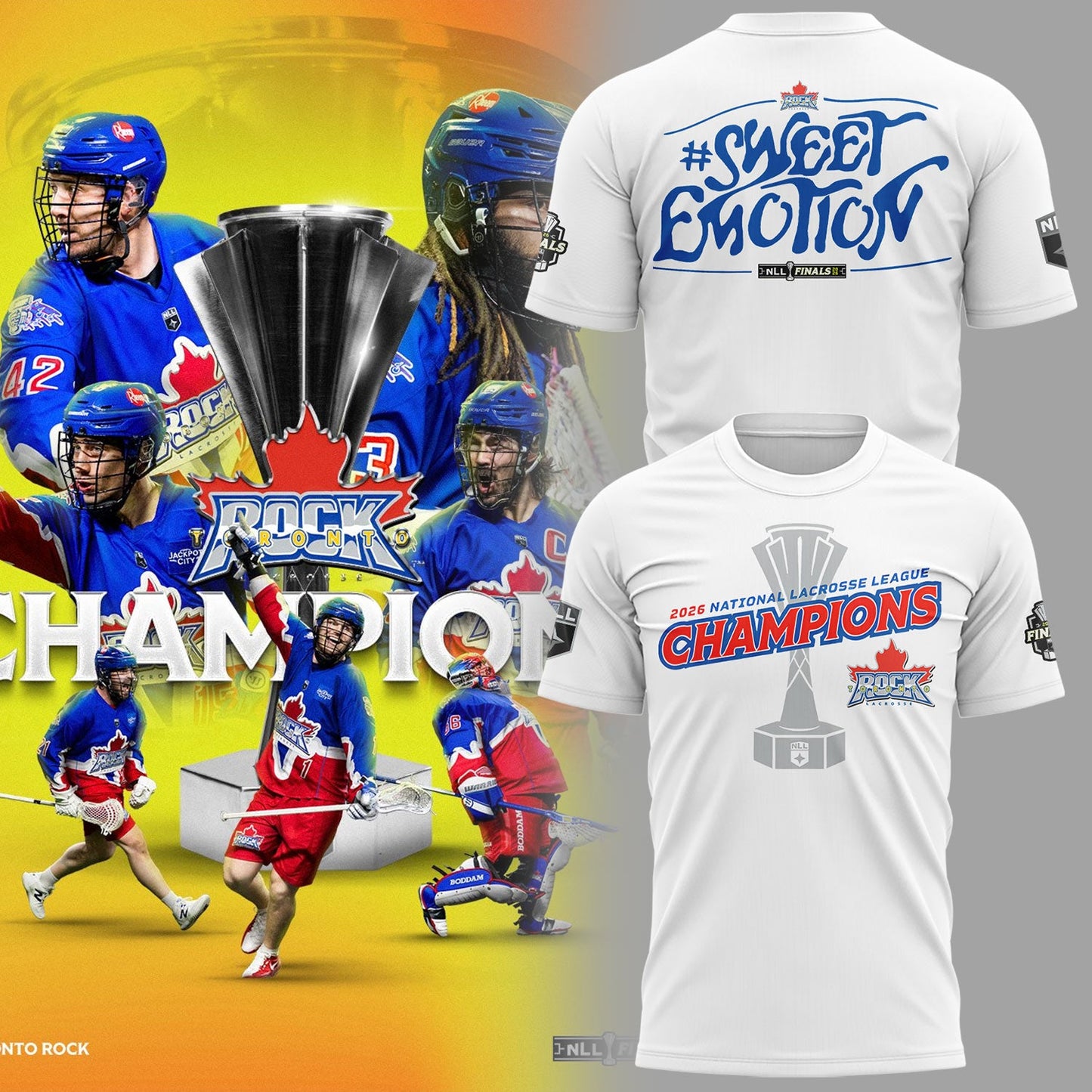 Limited Edition Toronto Rock Are your NLL Champions 🏆 2026 Shirt