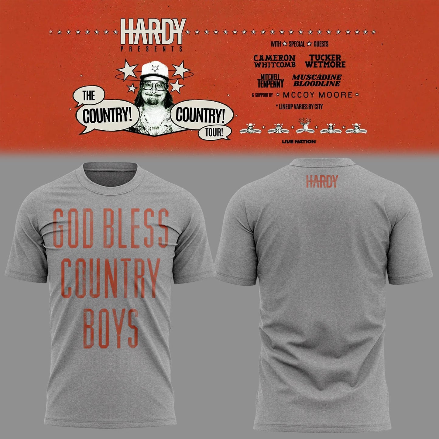 Limited Edition The Country! Country! Tour 🤠🎸Shirt-KC05222623